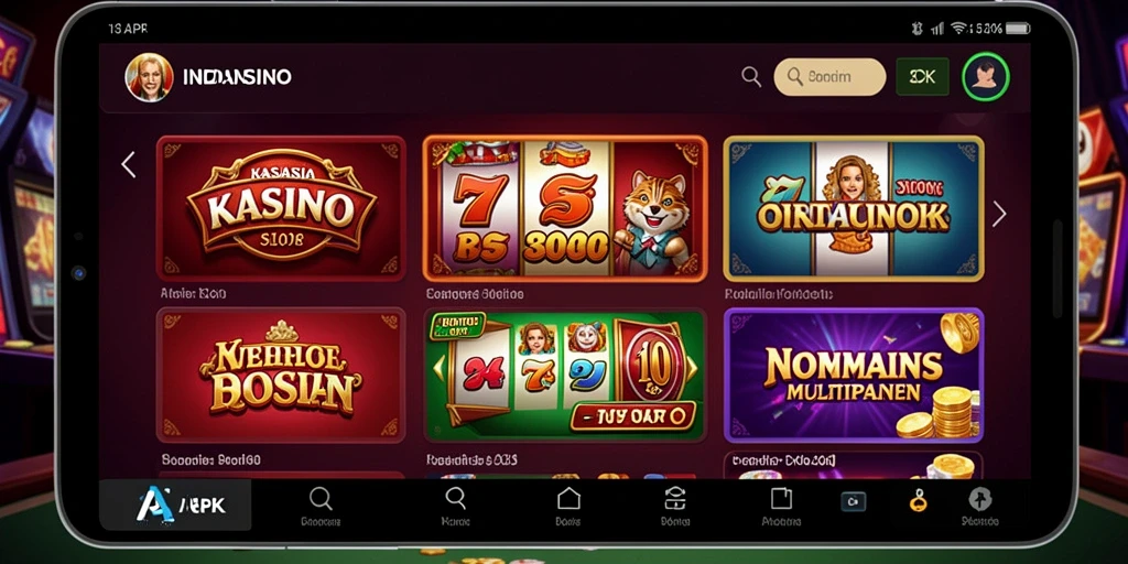 Menampilkan permainan slot dengan grafis memukau.