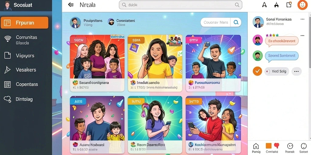 Antarmuka pengguna yang simpel dan menarik.